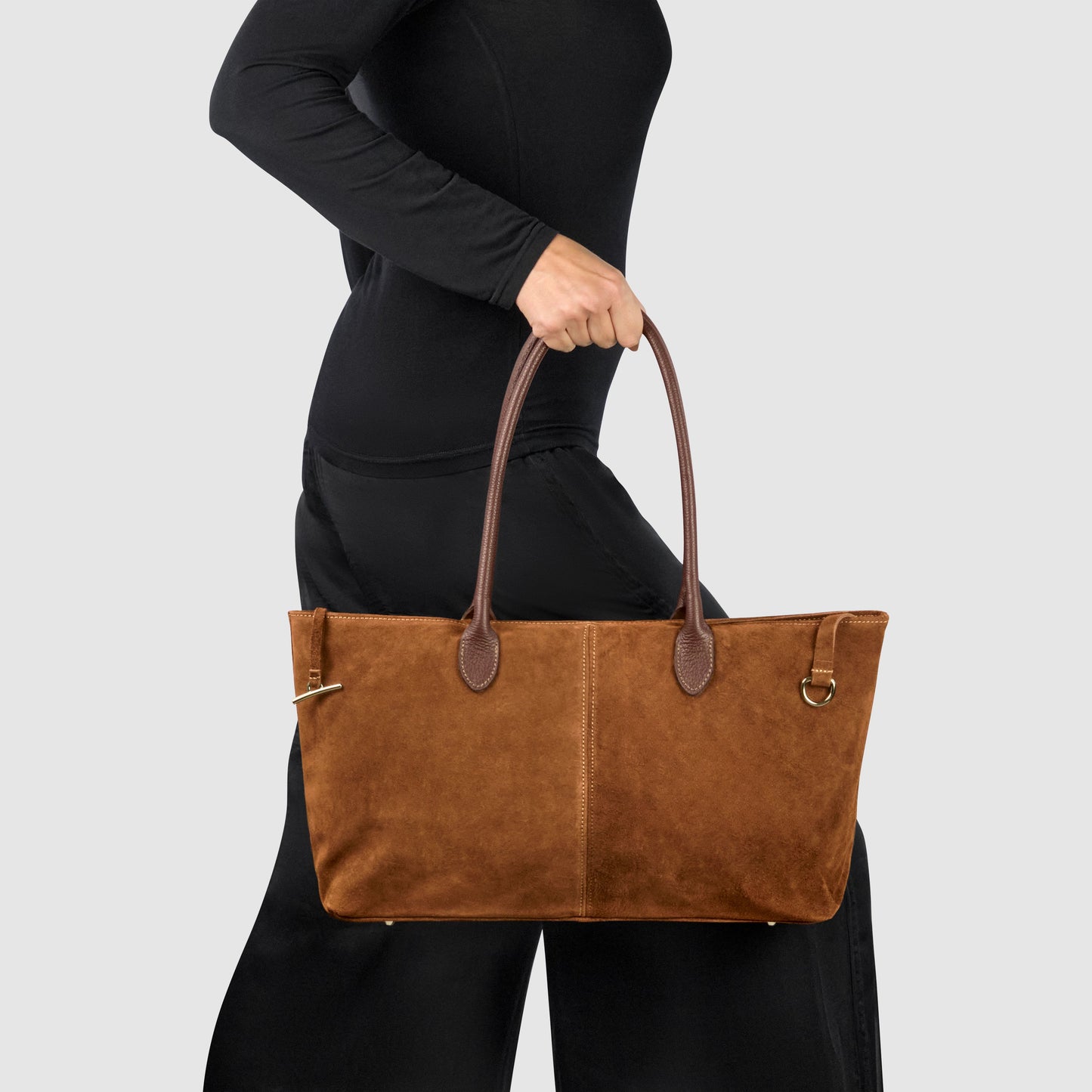 Italian Genuine Suede Satchel Bag 242235 TAKEASY