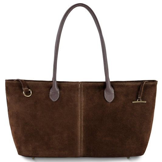 Italian Genuine Suede Satchel Bag 242235 TAKEASY