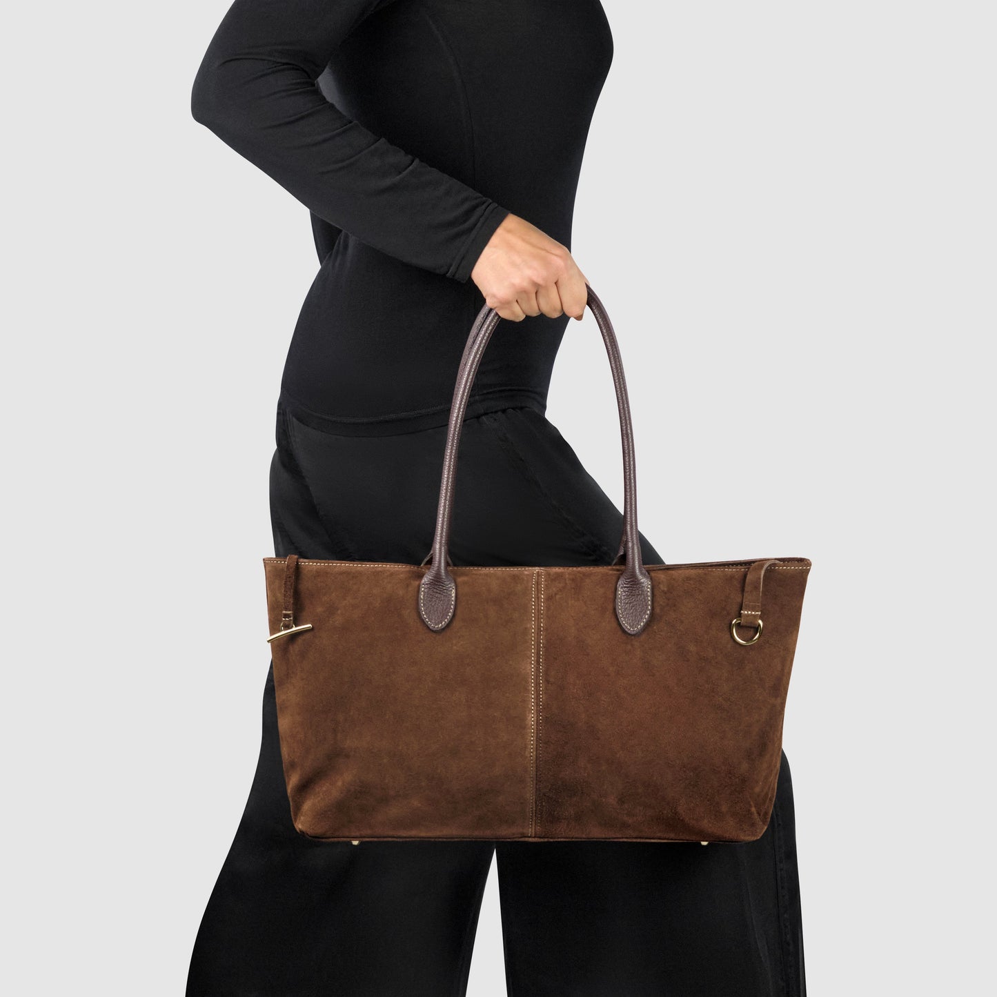 Italian Genuine Suede Satchel Bag 242235 TAKEASY