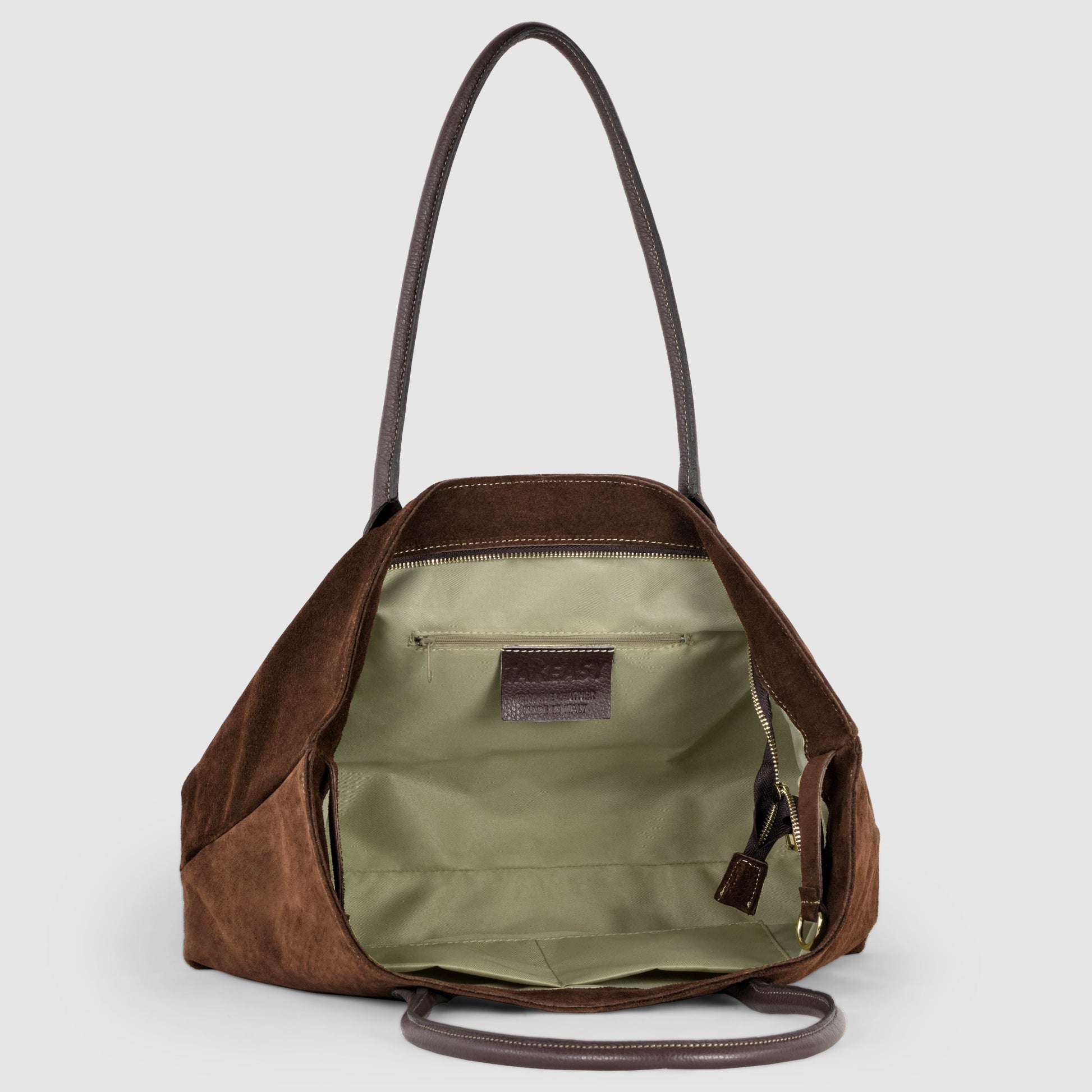 Italian Genuine Suede Satchel Bag 242235 TAKEASY
