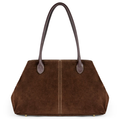 Italian Genuine Suede Satchel Bag 242235 TAKEASY