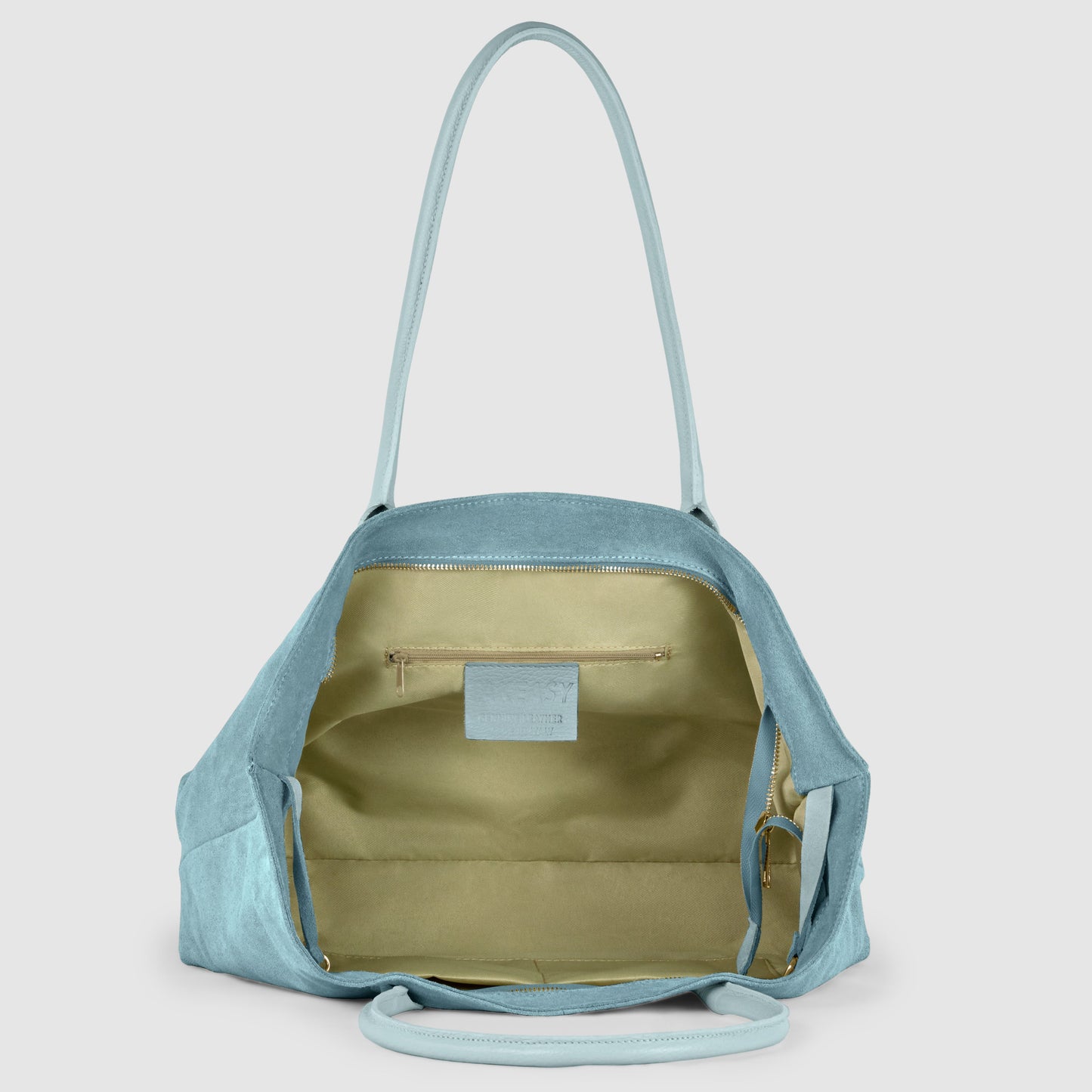 Italian Genuine Suede Satchel Bag 242235 TAKEASY