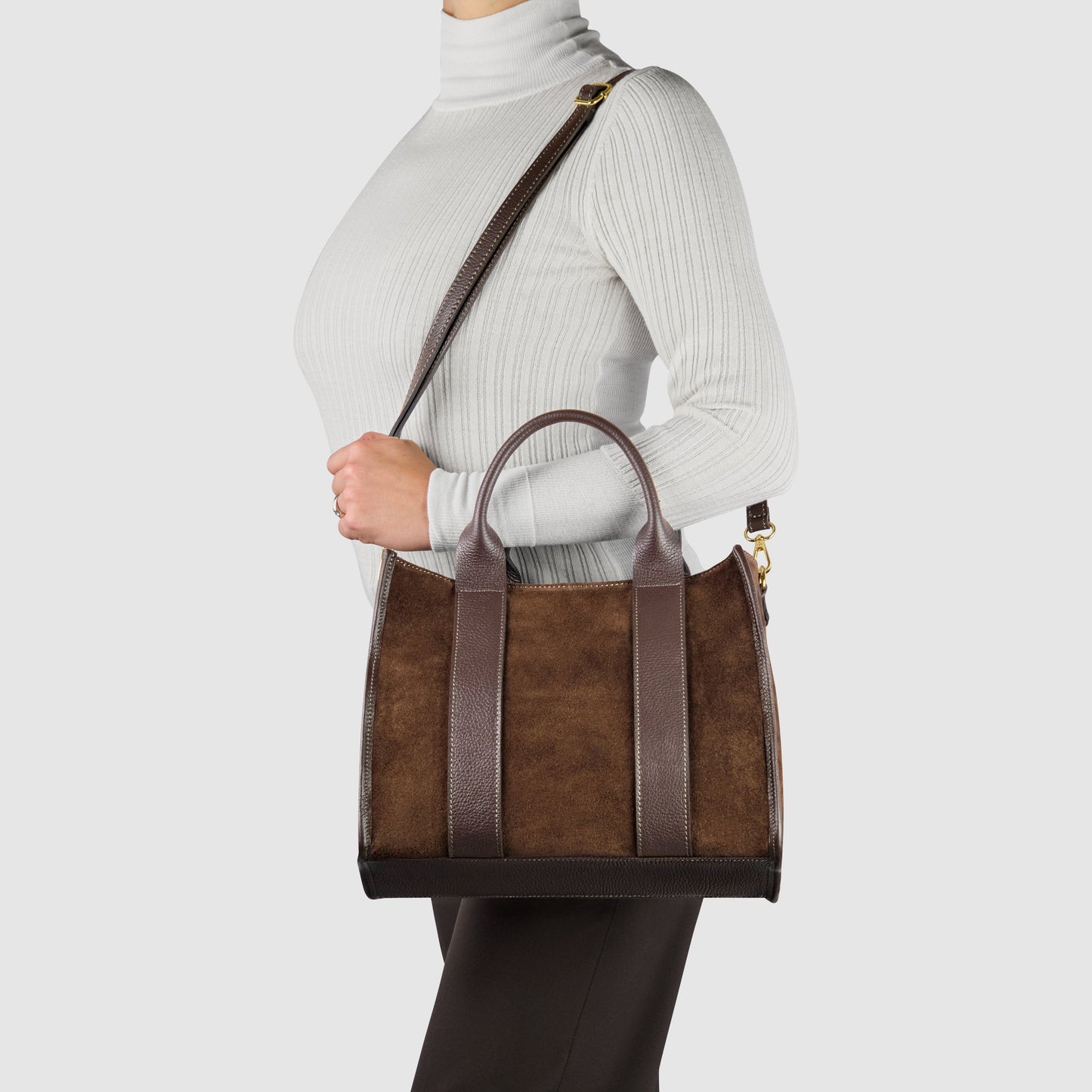 Italian Genuine Suede Tote Bag 282611 TAKEASY
