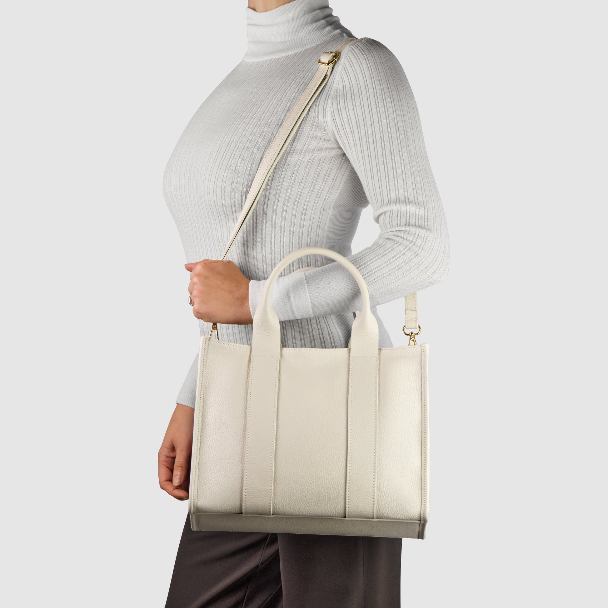 Italian Genuine Calf Leather Tote Bag 282611 TAKEASY