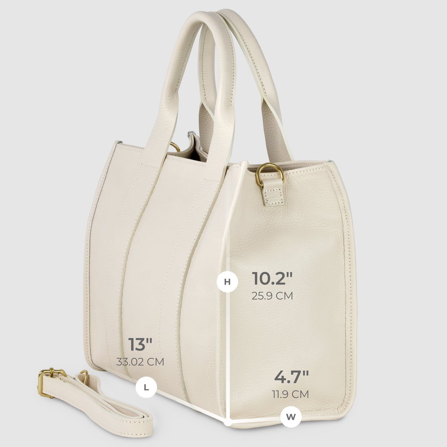 Italian Genuine Calf Leather Tote Bag 282611 TAKEASY