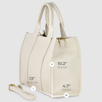 Italian Genuine Calf Leather Tote Bag 282611 TAKEASY
