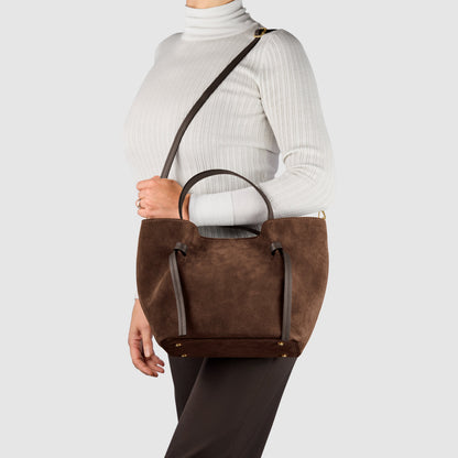 Italian Genuine Suede Tote Bag 292730 TAKEASY