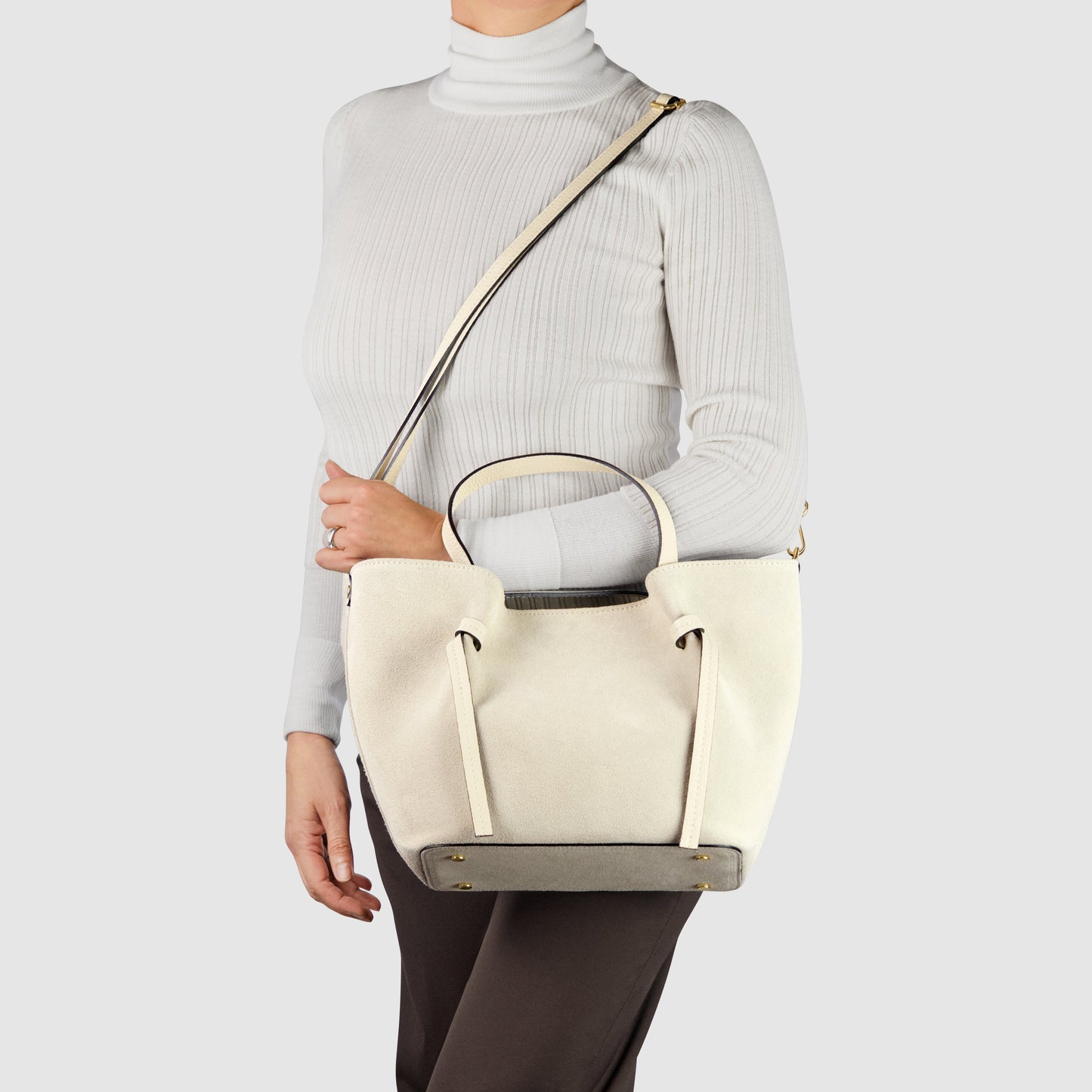 Italian Genuine Suede Tote Bag 292730 TAKEASY
