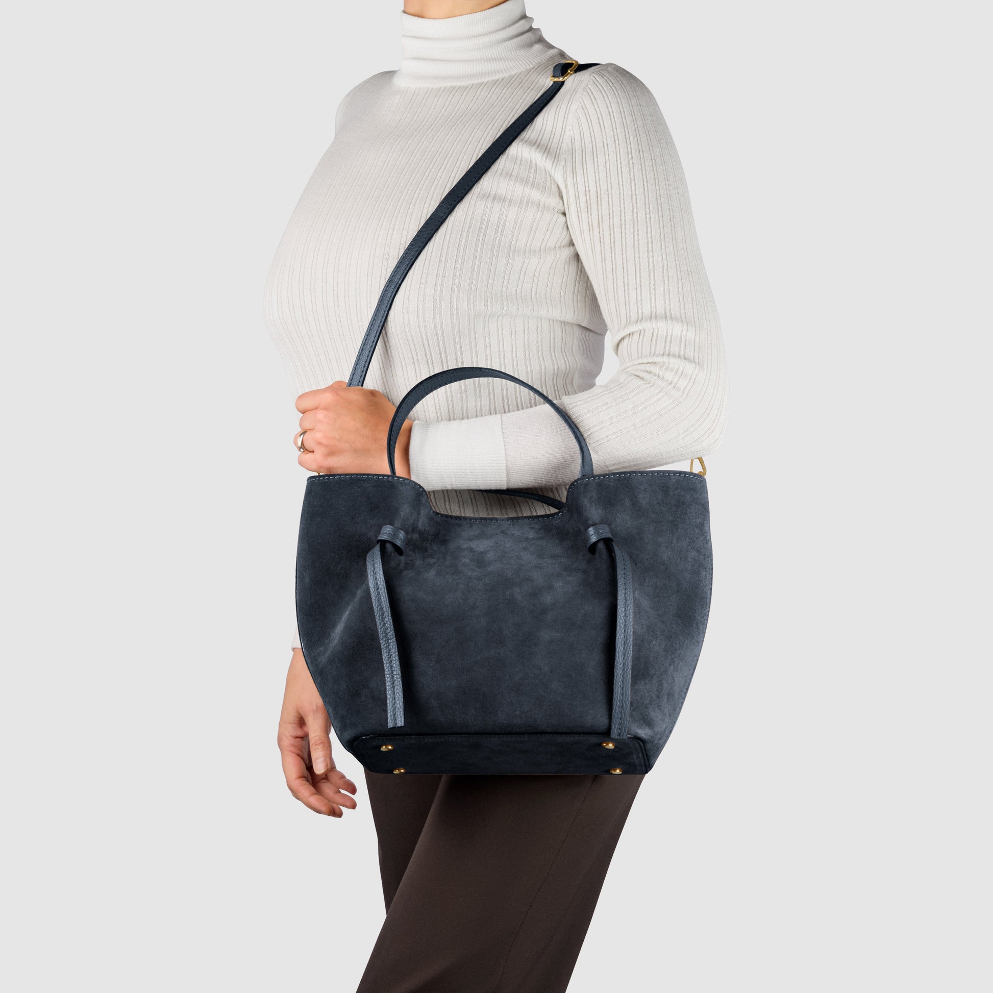 Italian Genuine Suede Tote Bag 292730 TAKEASY