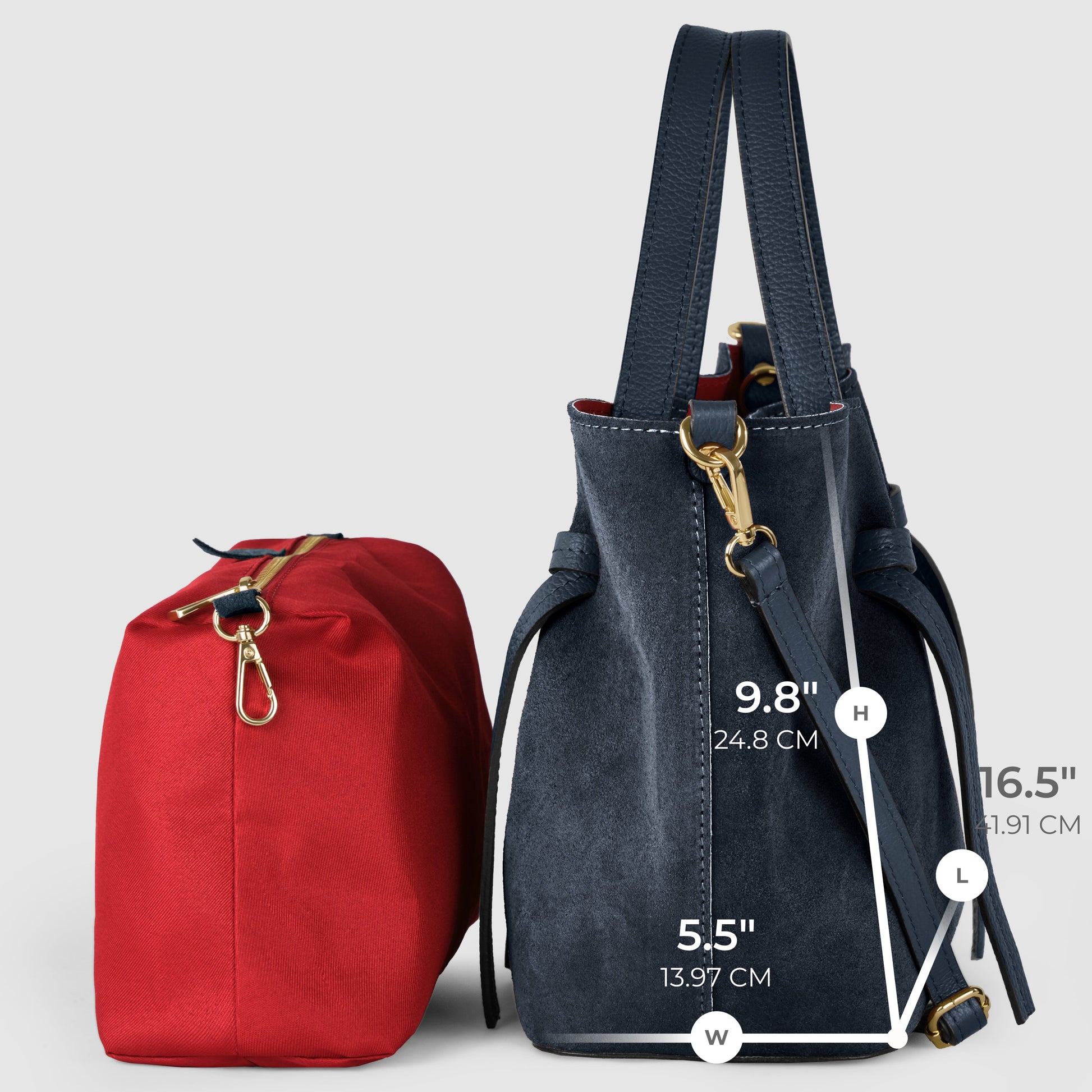 Italian Genuine Suede Tote Bag 292730 TAKEASY