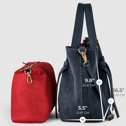 Italian Genuine Suede Tote Bag 292730 TAKEASY