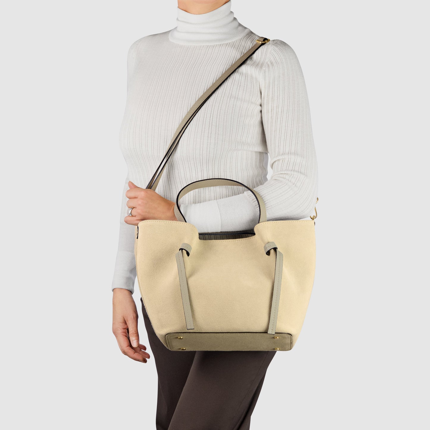 Italian Genuine Suede Tote Bag 292730 TAKEASY