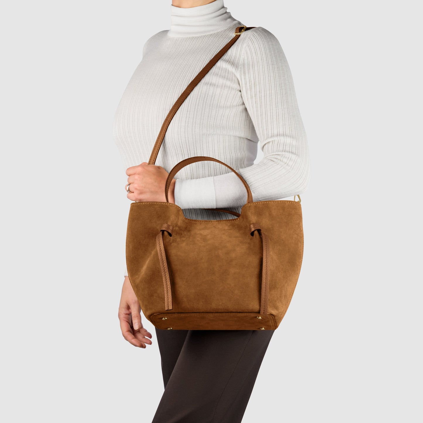 Italian Genuine Suede Tote Bag 292730 TAKEASY