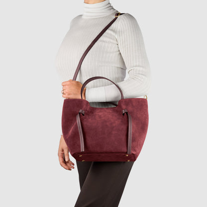 Italian Genuine Suede Tote Bag 292730 TAKEASY