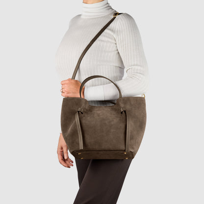 Italian Genuine Suede Tote Bag 292730 TAKEASY