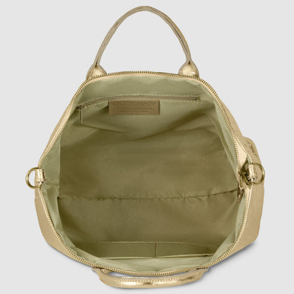 Italian Genuine Weave Metallic Suede Top-Handle Bag 112334 TAKEASY
