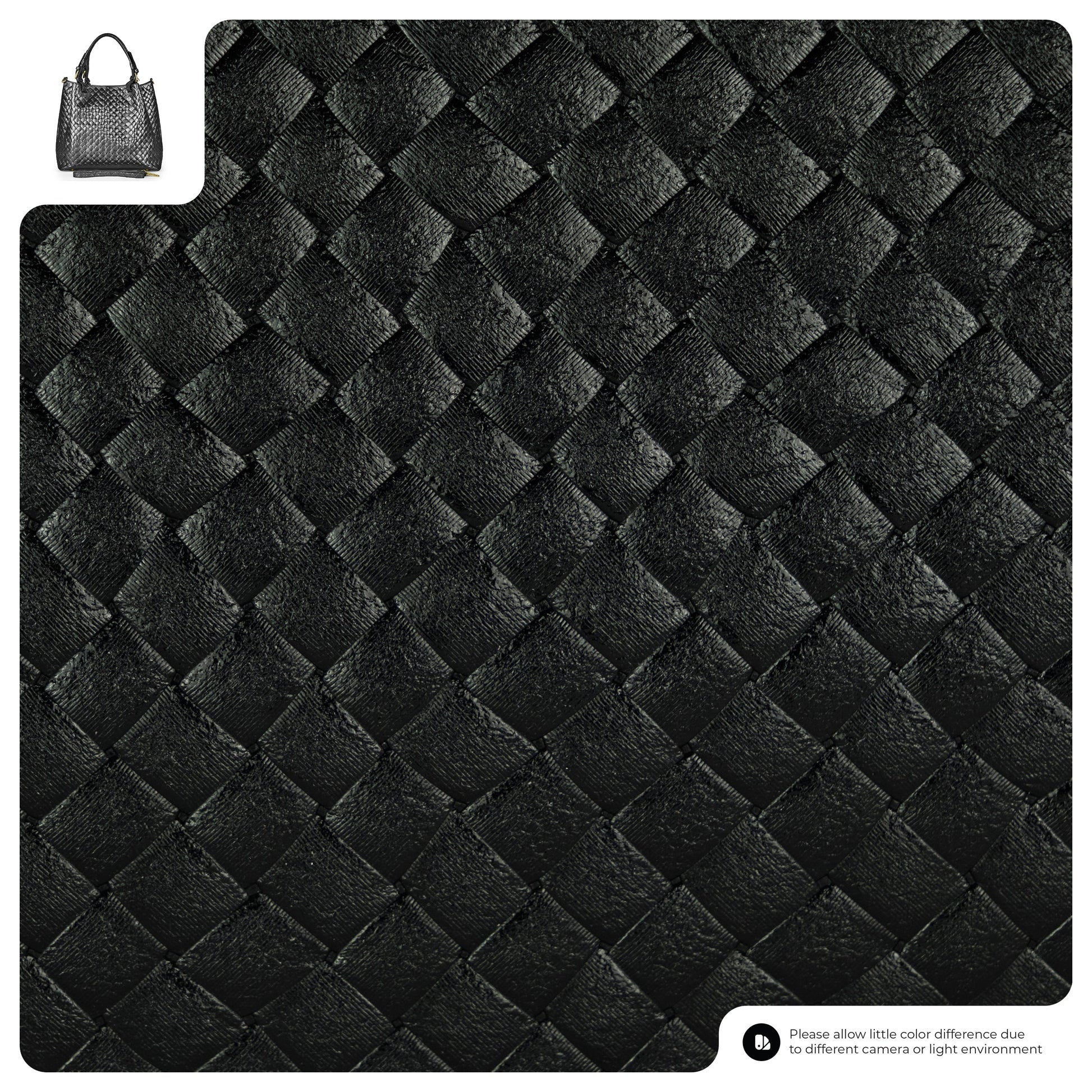 Italian Genuine Weave Metallic Suede Top-Handle Bag 112615 TAKEASY