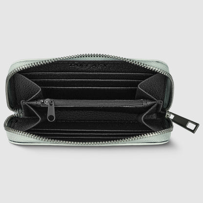 Italian Genuine Weave Metallic Suede Wallet 650988 TAKEASY
