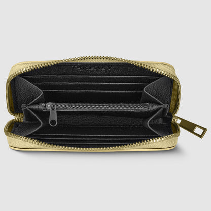 Italian Genuine Weave Metallic Suede Wallet 650988 TAKEASY