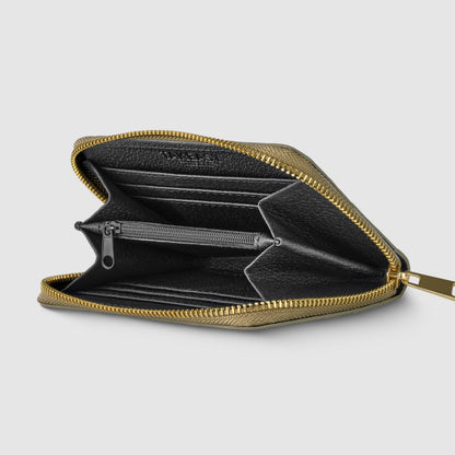 Italian Genuine Weave Metallic Suede Wallet 650988 TAKEASY