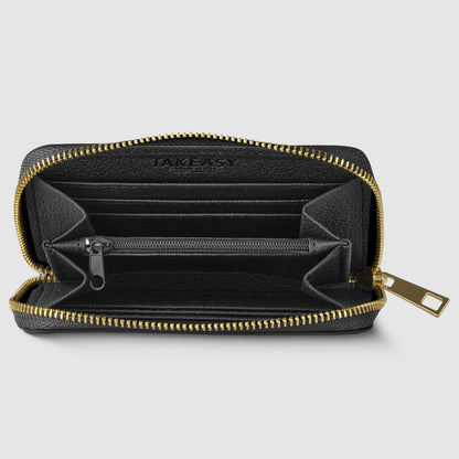 Italian Genuine Weave Metallic Suede Wallet 650988 TAKEASY