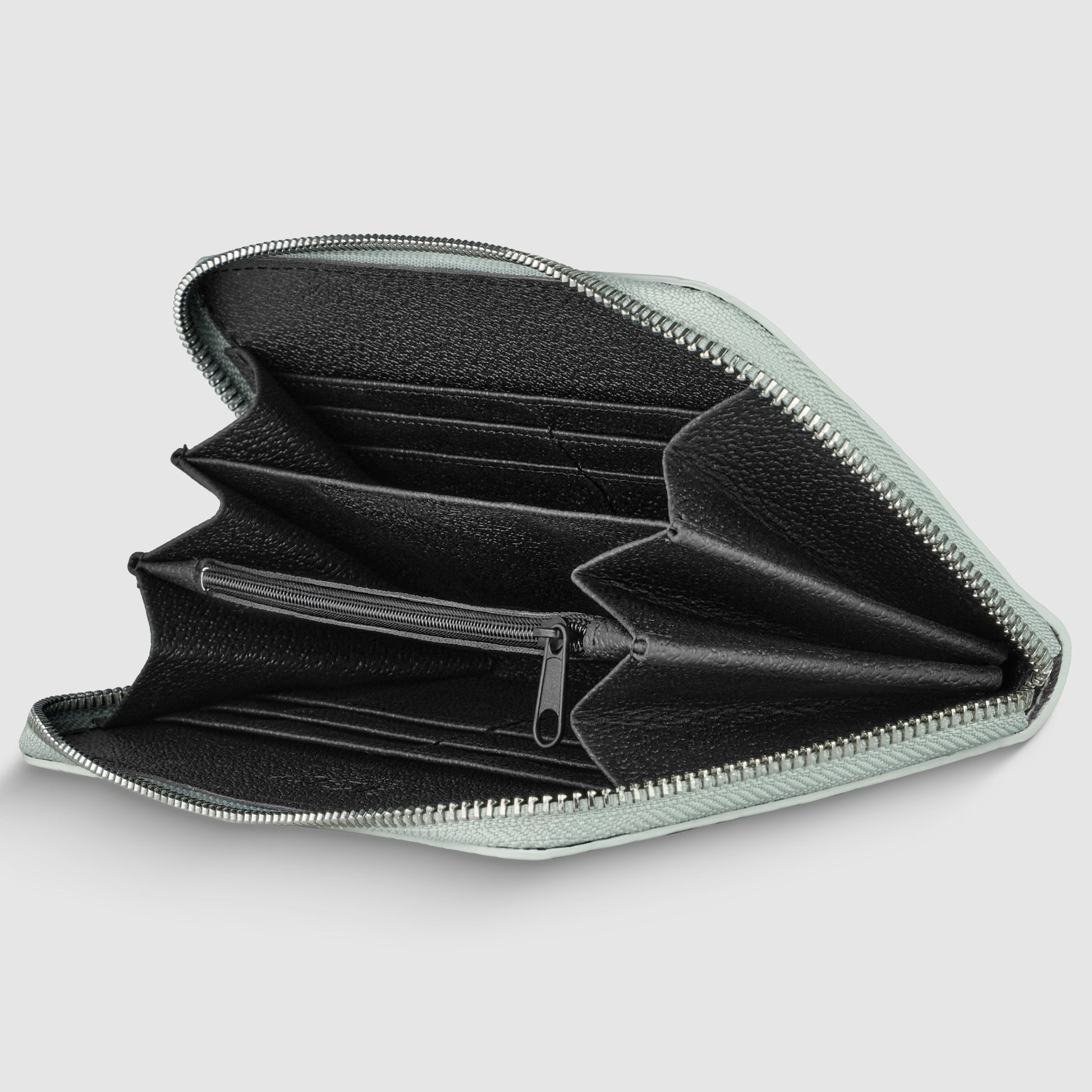 Italian Genuine Weave Metallic Suede Wallet 651088 TAKEASY