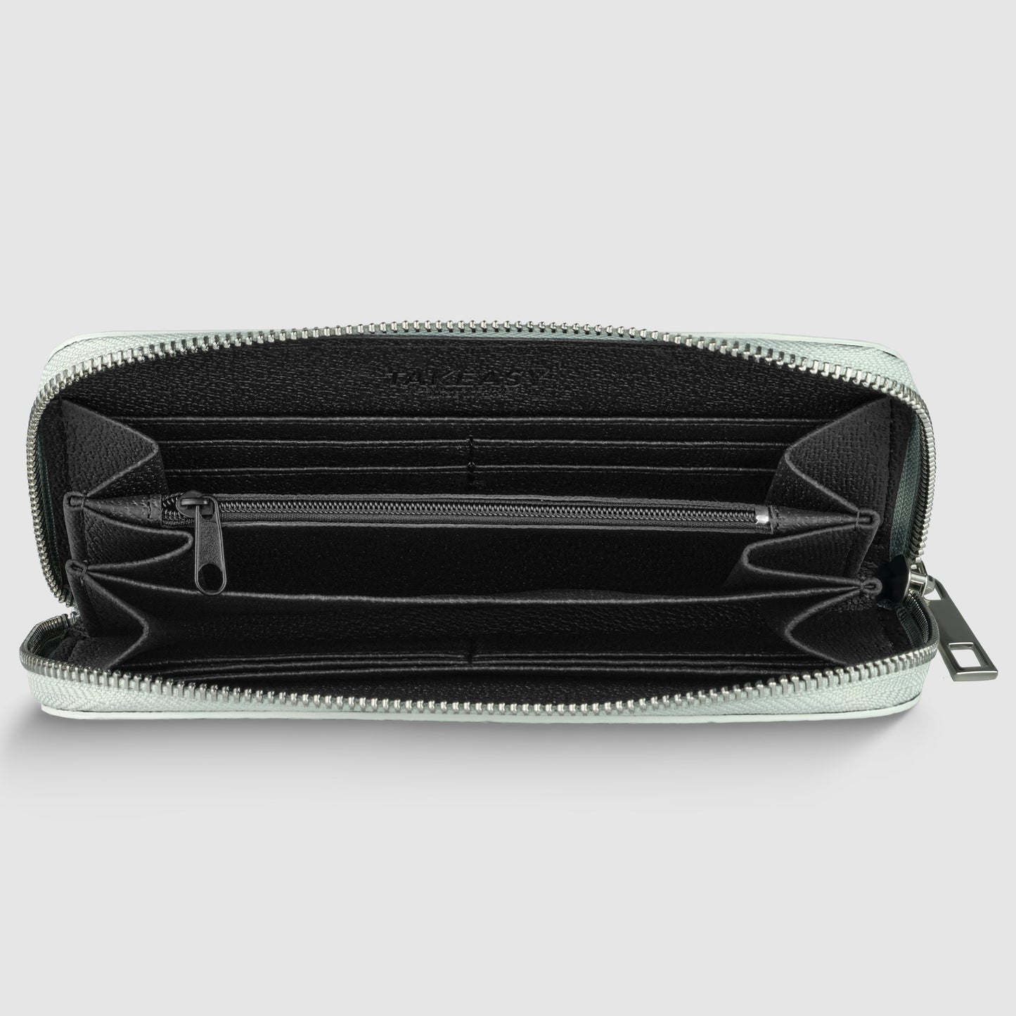 Italian Genuine Weave Metallic Suede Wallet 651088 TAKEASY