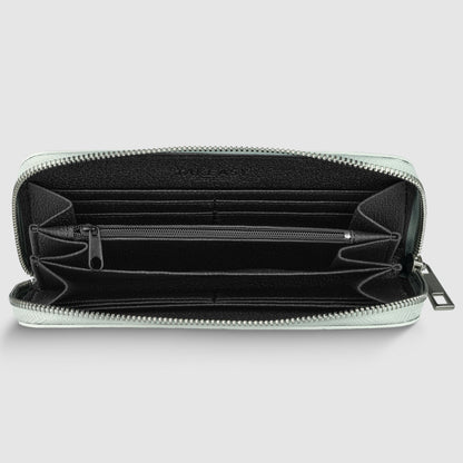 Italian Genuine Weave Metallic Suede Wallet 651088 TAKEASY