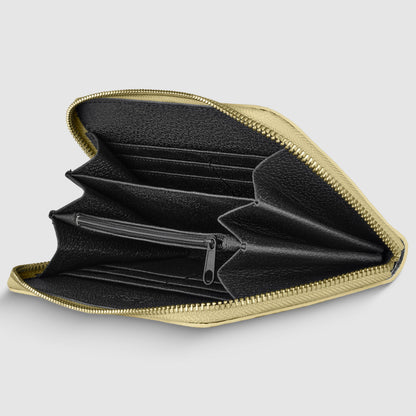 Italian Genuine Weave Metallic Suede Wallet 651088 TAKEASY