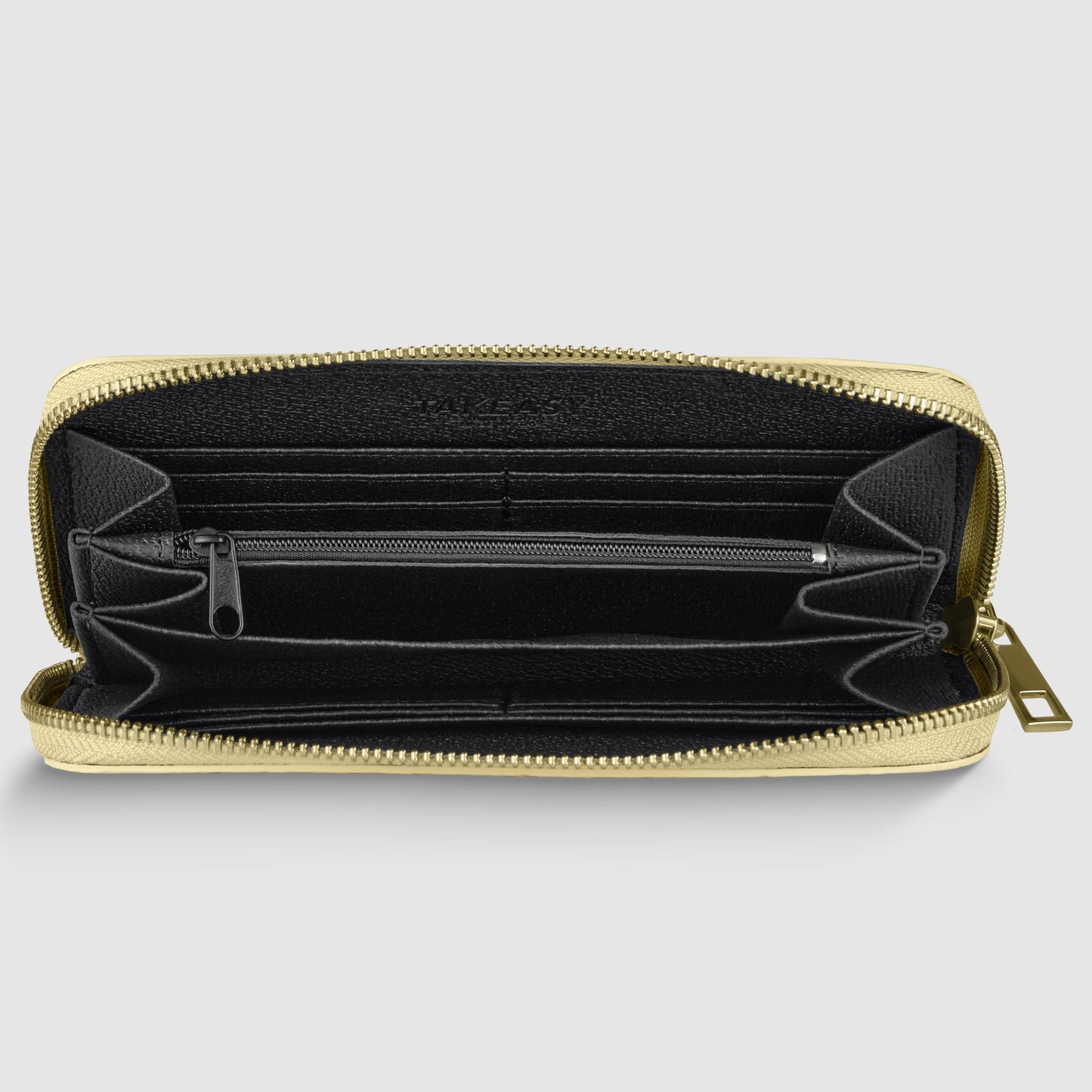 Italian Genuine Weave Metallic Suede Wallet 651088 TAKEASY