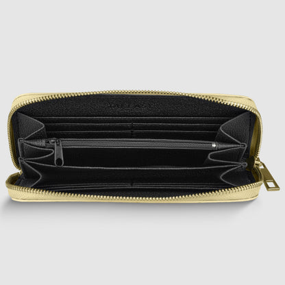 Italian Genuine Weave Metallic Suede Wallet 651088 TAKEASY