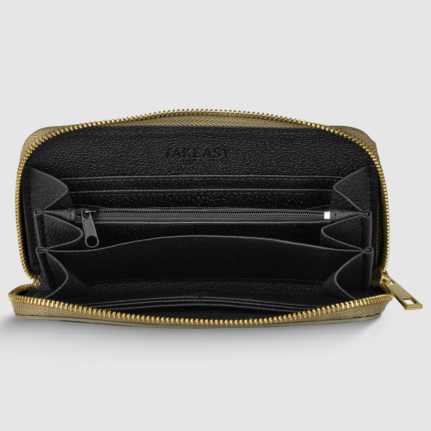 Italian Genuine Weave Metallic Suede Wallet 651088 TAKEASY