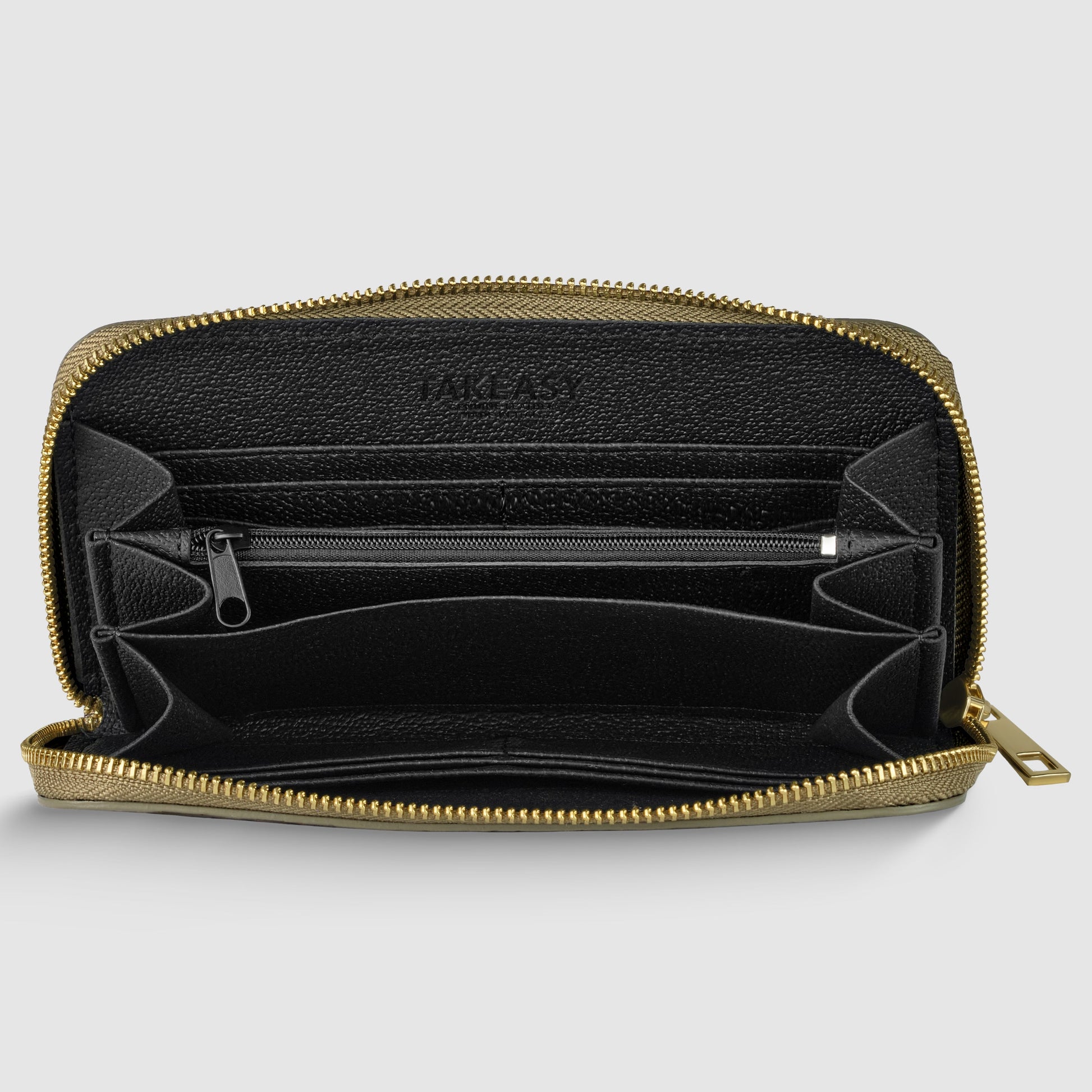 Italian Genuine Weave Metallic Suede Wallet 651088 TAKEASY