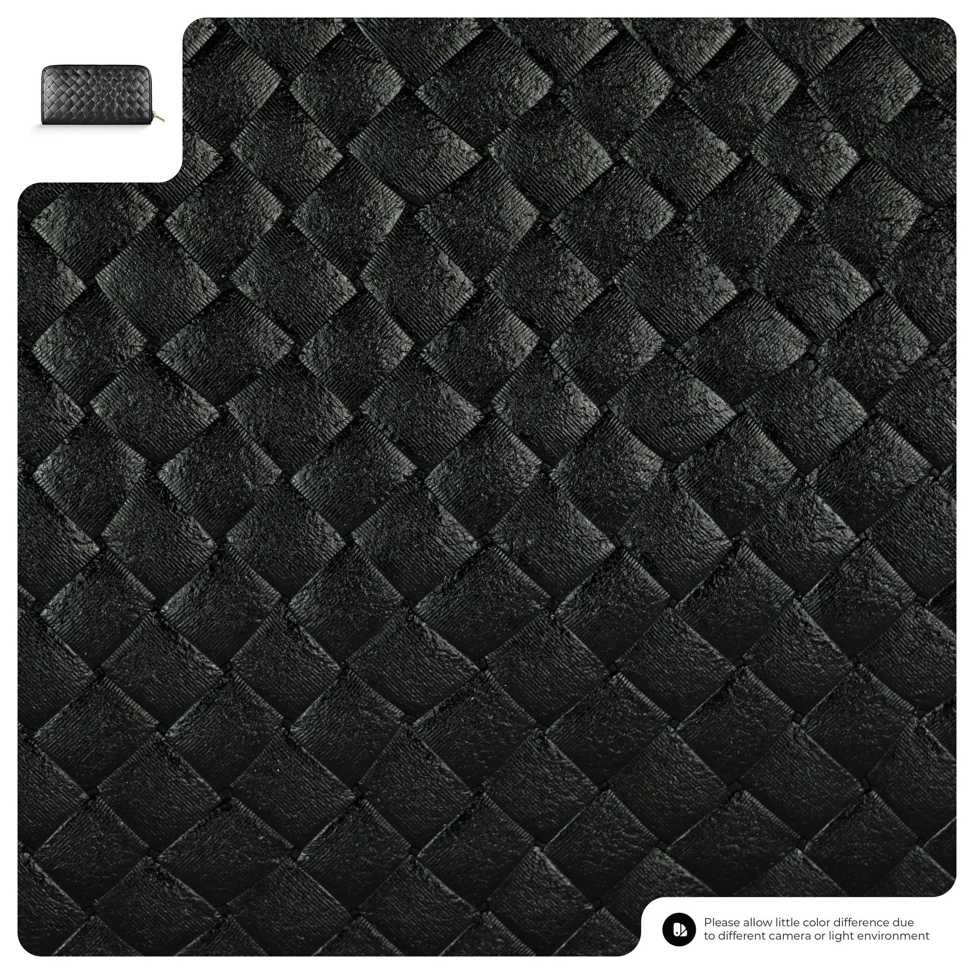 Italian Genuine Weave Metallic Suede Wallet 651088 TAKEASY