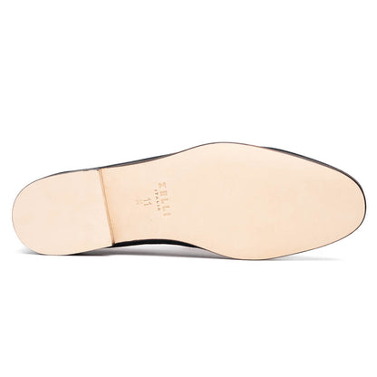 16-672-GRY Tippa Suede & Calfskin Penny Loafers Grey Zelli Italia