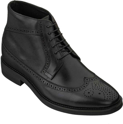 CALTO - S27001 - 3.2 Inches Taller (Black) - Lightweight Tallmenshoes.com