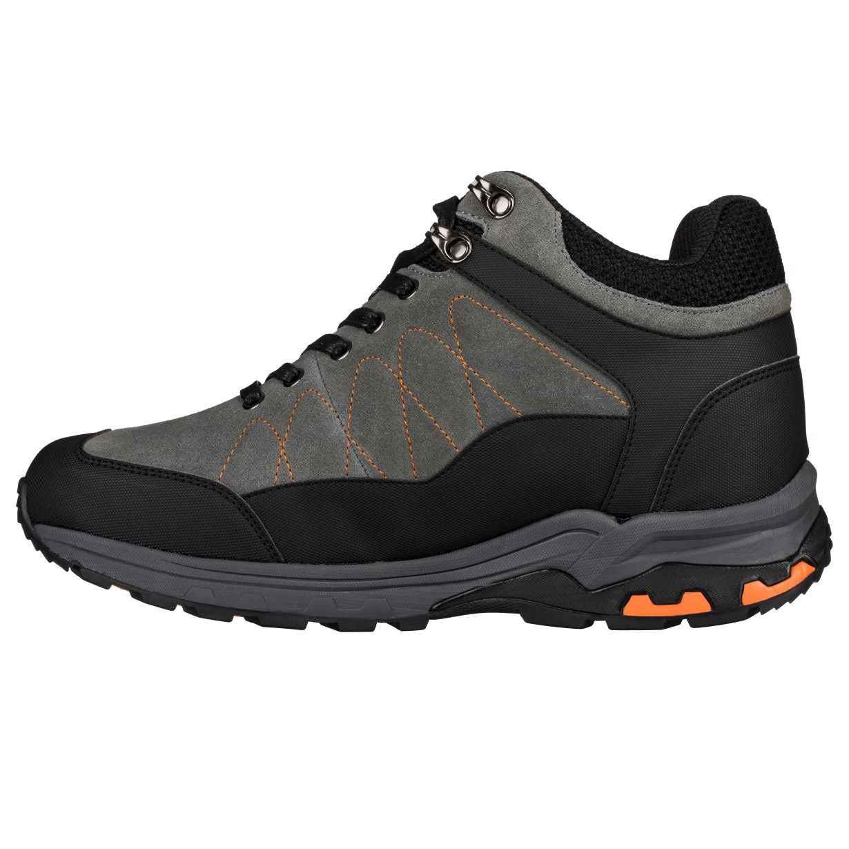 CALTO - H75472 - 3.2 Inches Taller (Grey) - Hiking Style Boots Tallmenshoes.com