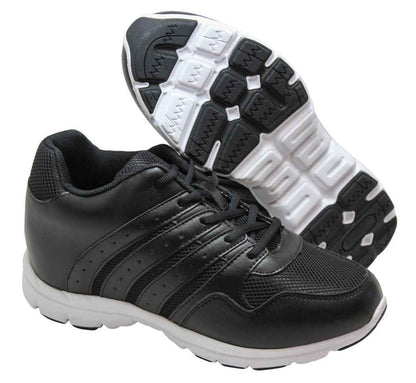 CALTO - G8817 - 3.2 Inches Taller (Black) - Super Lightweight Tallmenshoes.com