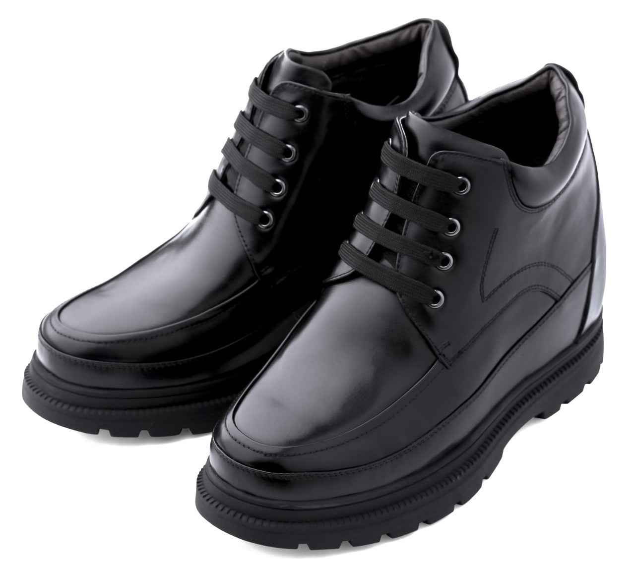 CALDEN Leather Elevator Boots - 5.2 Inches - K511615 Tallmenshoes.com