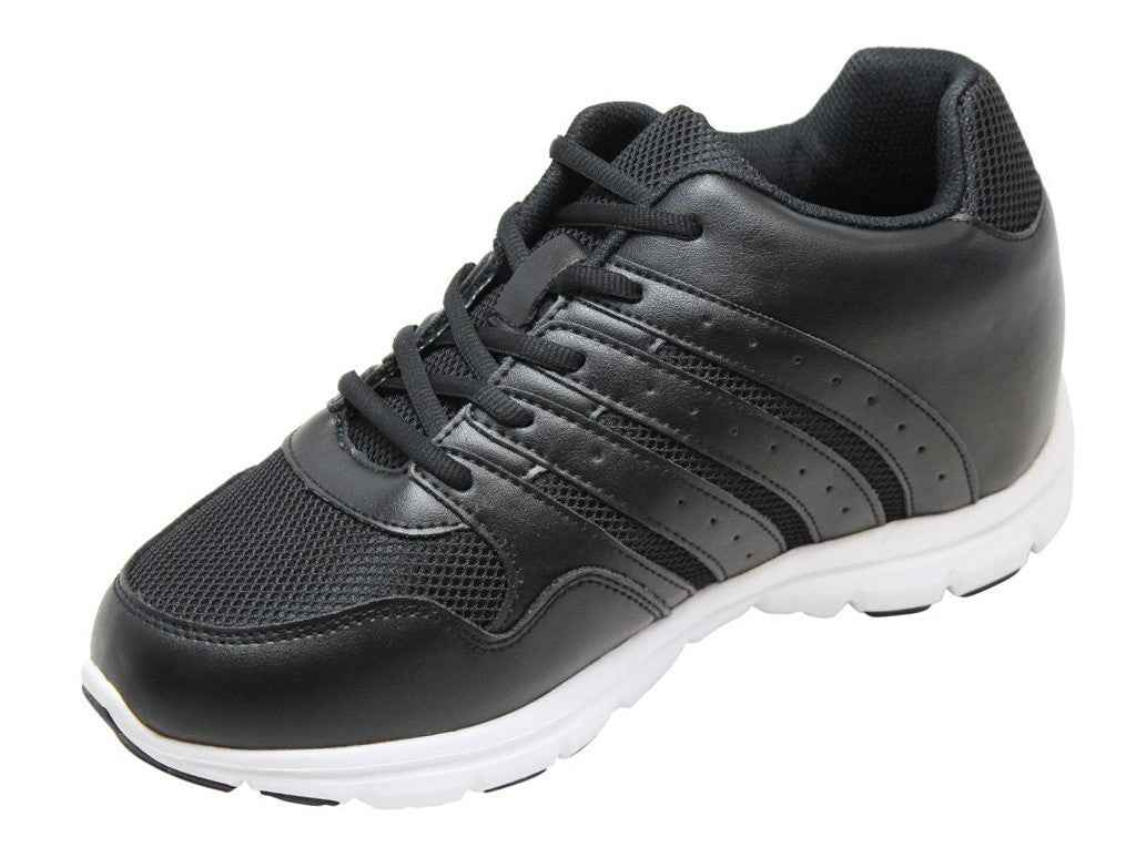 CALTO - G8817 - 3.2 Inches Taller (Black) - Super Lightweight Tallmenshoes.com