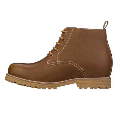 CALTO - S8751 - 3.4 Inches Taller (Brown) Tallmenshoes.com