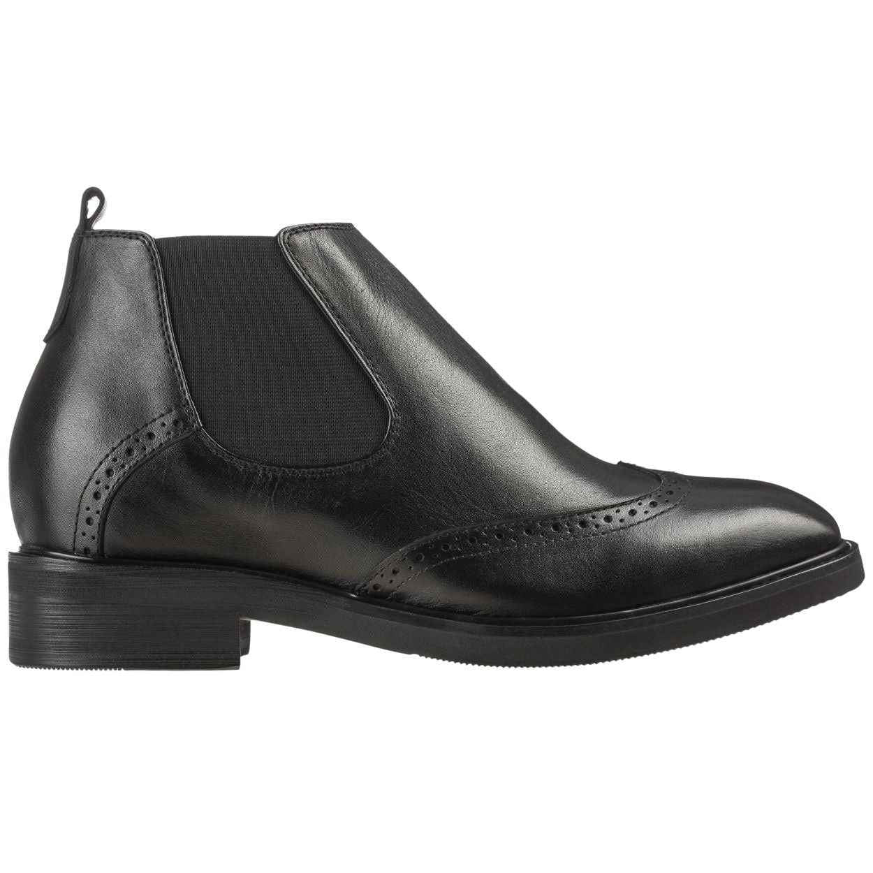 Leather Wing-Tip Ankle Boots - Three Inches - K28802 Tallmenshoes.com