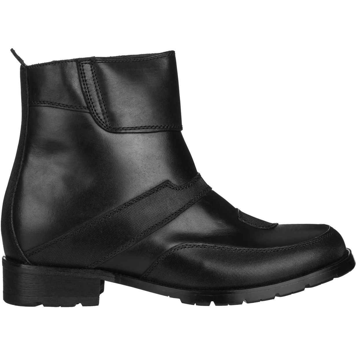 Black CALTO Elevator Motorcycle Boots - 3.3 Inches - G6251 Tallmenshoes.com