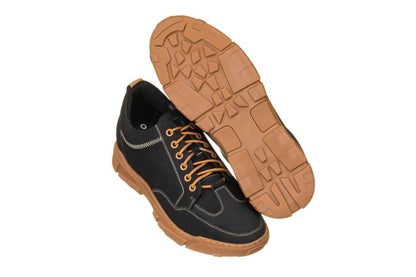 CALTO - K8025 - 2.8 Inches Taller (Black) - Hiking Style Tallmenshoes.com
