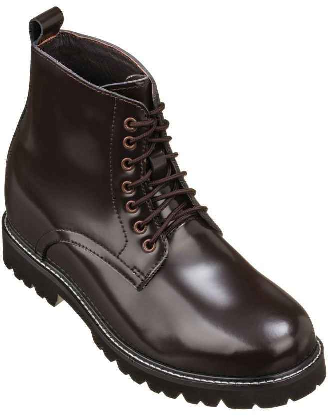 CALTO - K8711 - 3.3 Inches Taller (Dark Brown) Tallmenshoes.com