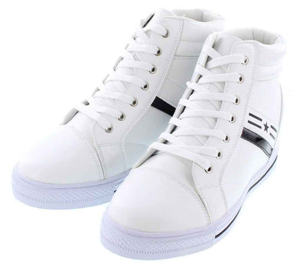 CALDEN High-Top Elevator Sneakers - Three Inches - K107222 Tallmenshoes.com