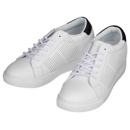 CALTO 2.6-Inch Taller White Elevator Sneakers H0833 Tallmenshoes.com
