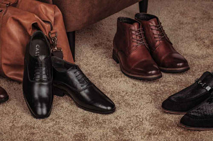 CALTO 3.2-Inch Taller Dark Brown Leather Boots Y41081 Tallmenshoes.com