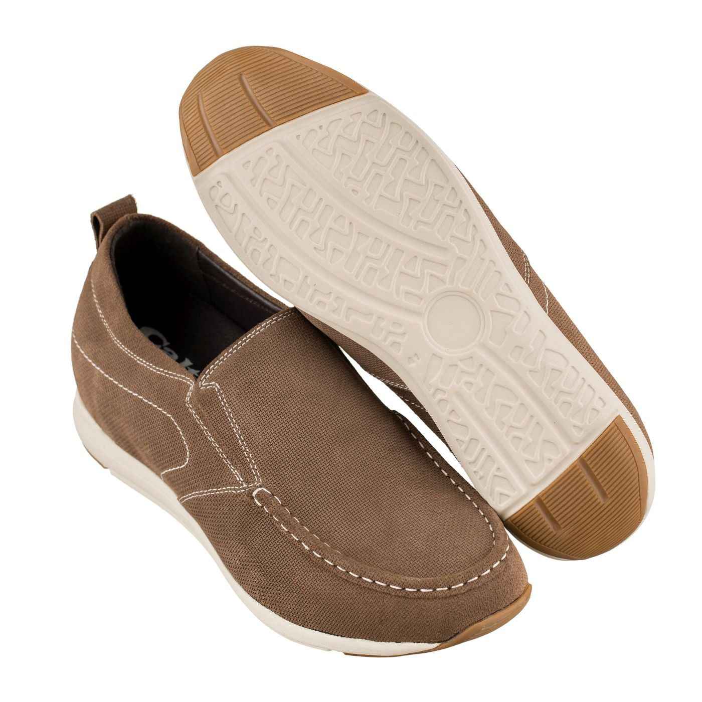 CALTO - G4904 - 2.8 Inches Taller (Brown) - Super Lightweight Tallmenshoes.com