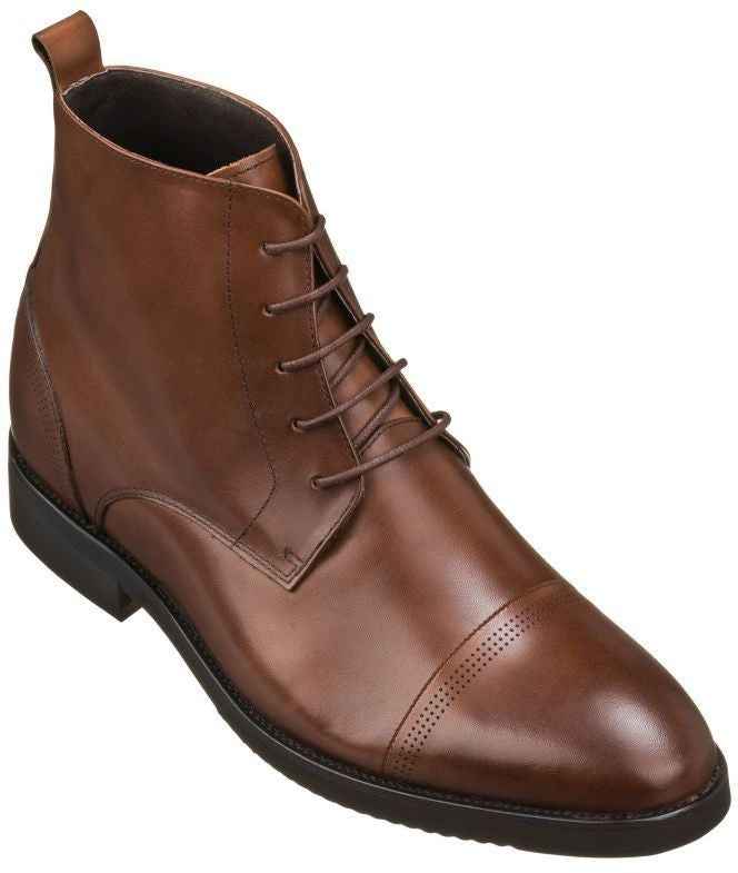 CALTO - K28004 - 2.8 Inches Taller (Dark Brown) Tallmenshoes.com